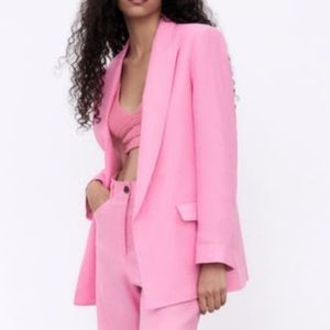 Pink Zara Blazer